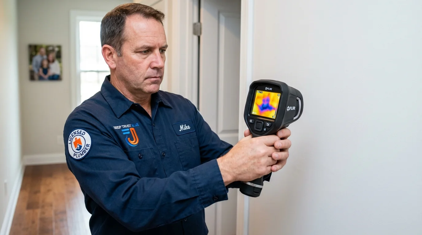 Thermal imaging leak detection by Johns Plumbing LLC in Troy